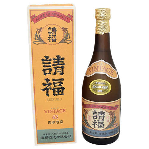 請福古酒100%ビンテージ43度 720ml | 沖縄お土産の通販ショップ 